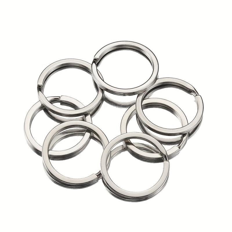 20pcs Stainless Steel Split Key Rings 1.5 Jump Rings for Keychain