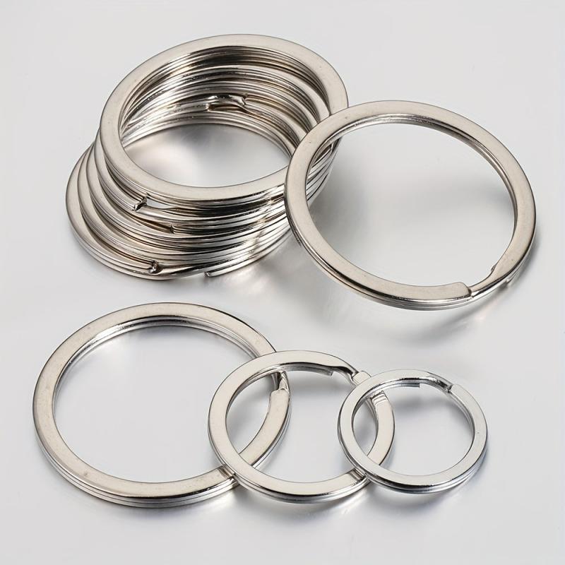 20pcs Stainless Steel Split Key Rings 1.5 Jump Rings for Keychain