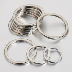 20pcs Stainless Steel Split Key Rings 1.5 Jump Rings for Keychain