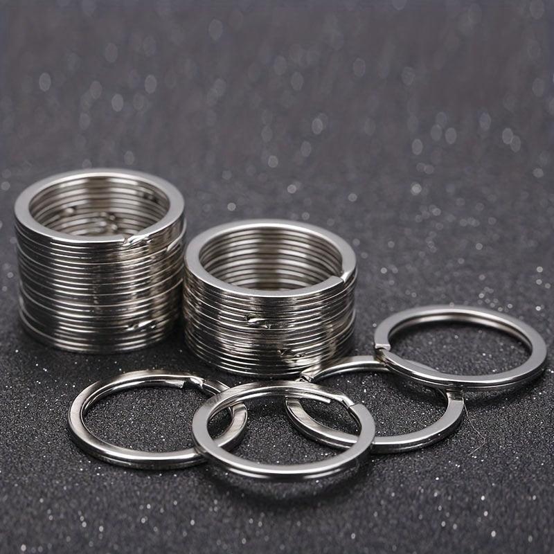 20pcs Stainless Steel Split Key Rings 1.5 Jump Rings for Keychain
