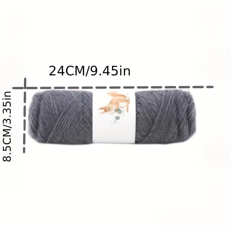 6pcs Bright Silk Squirrel Down High Ball Yarn - Hand Woven Medium Thick