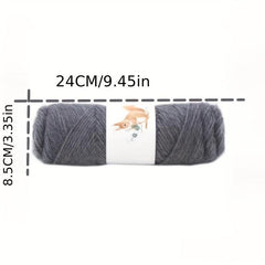 6pcs Bright Silk Squirrel Down High Ball Yarn - Hand Woven Medium Thick