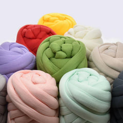 250g Chunky Cotton Yarn for Hand Knitting Crochet Soft Big DIY Arm Knitting