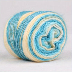 Gradient Cake Wool Yarn Rainbow Winter Sweater Scarf Hat Hand Knitting DIY