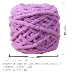 1bag Lover Scarf Material Bag Ice Bar Thick Wool Ball Suitable For DIY Weaving