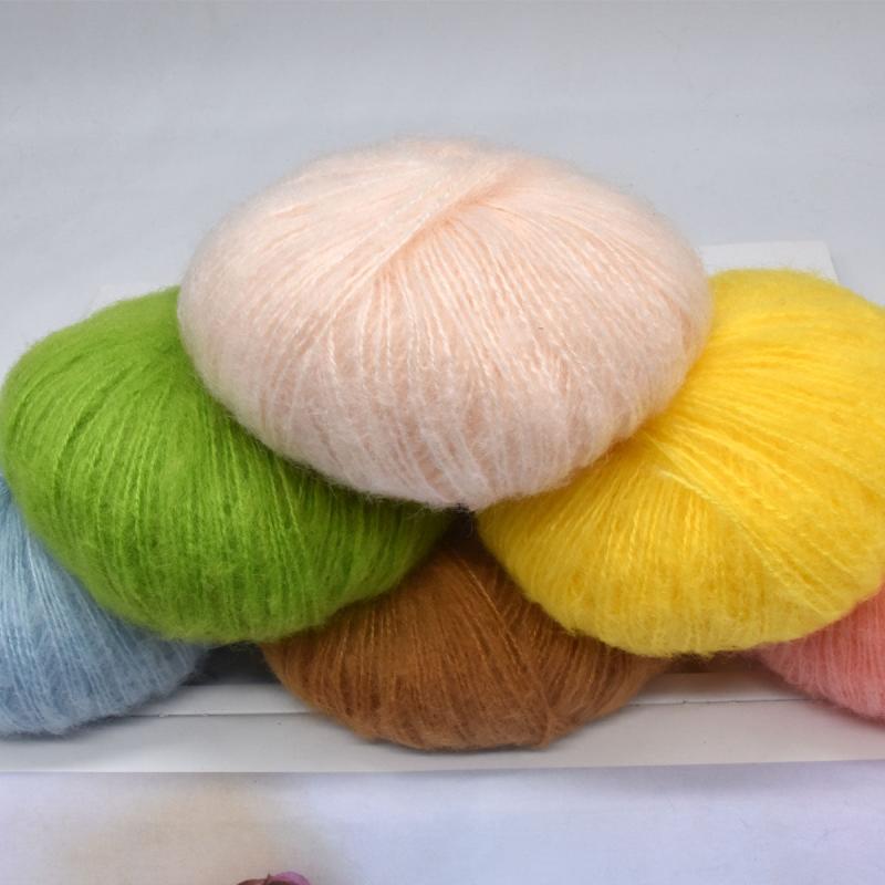 Soft Acrylic Mohair Yarn Plush Cashmere Yarn Hand Knitting Wool Crochet