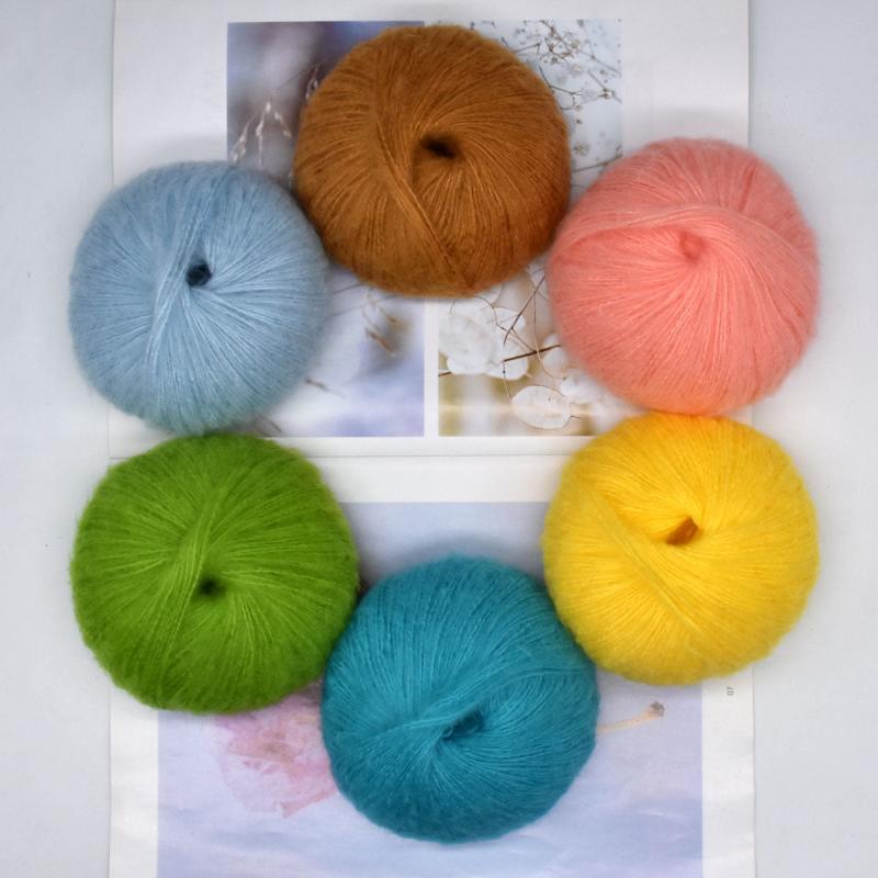 Soft Acrylic Mohair Yarn Plush Cashmere Yarn Hand Knitting Wool Crochet