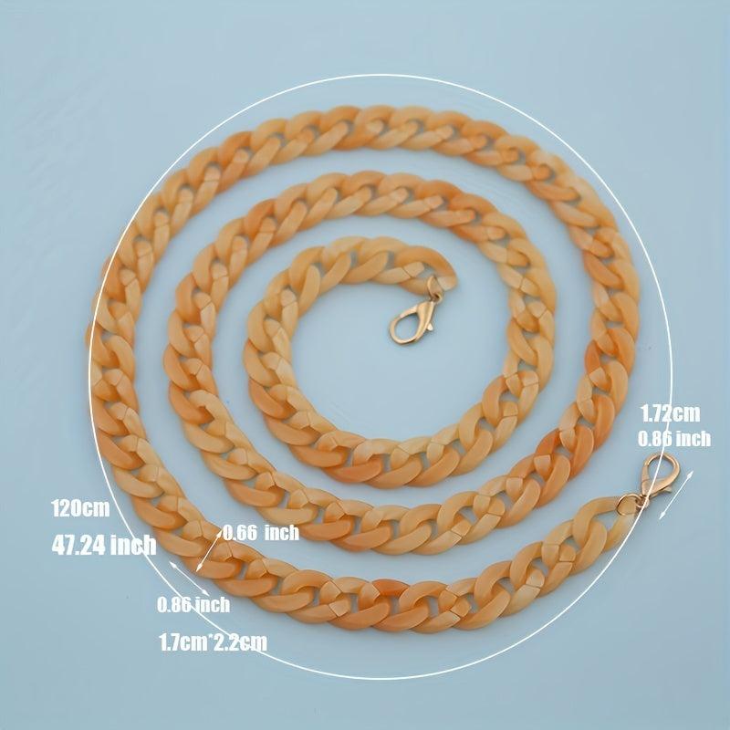 Long Acrylic Chains Mixed Thick Film Chains for Handbag & Phone Case