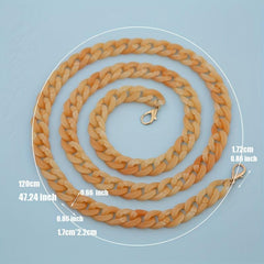 Long Acrylic Chains Mixed Thick Film Chains for Handbag & Phone Case