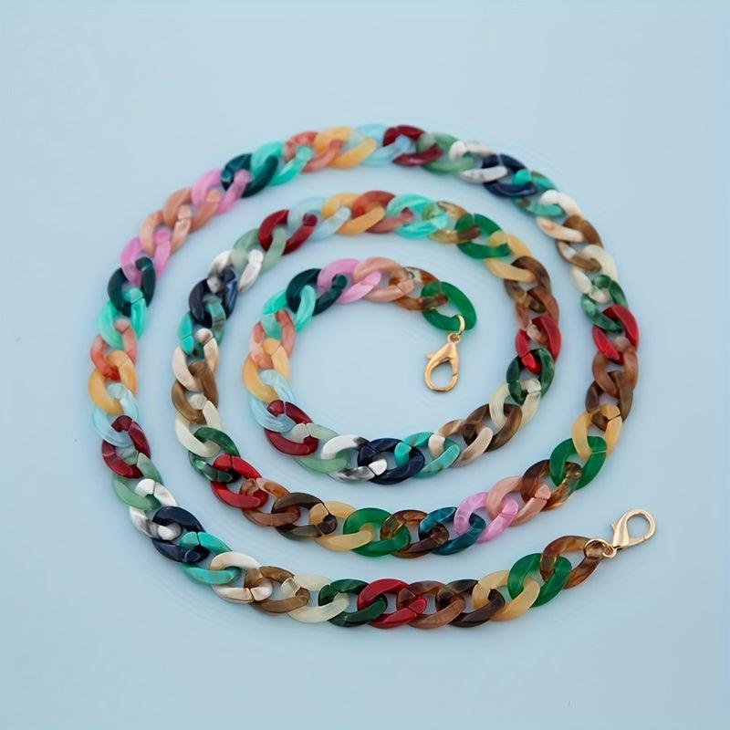 Long Acrylic Chains Mixed Thick Film Chains for Handbag & Phone Case