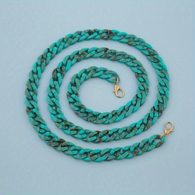 Long Acrylic Chains Mixed Thick Film Chains for Handbag & Phone Case