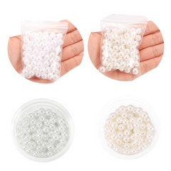 6-20mm Faux Pearl Beads ABS Beige DIY Clothing Beads