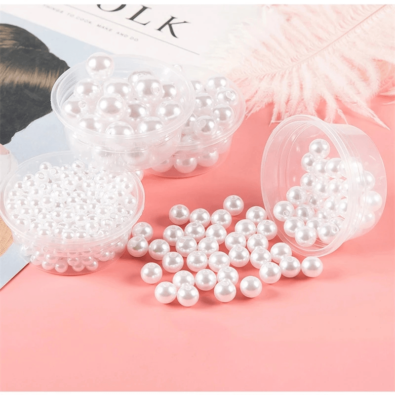 6-20mm Faux Pearl Beads ABS Beige DIY Clothing Beads