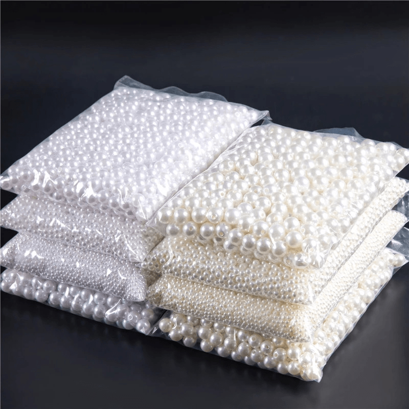 6-20mm Faux Pearl Beads ABS Beige DIY Clothing Beads