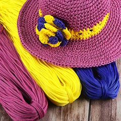 Solid Nylon Yarn for Crocheting 200g