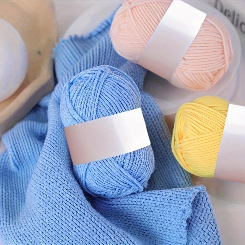 8pcs 4 ply Cotton Yarn for Knitting and Crocheting 25g pc