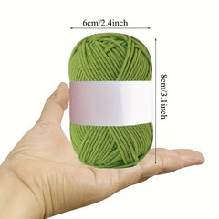 8pcs 4 ply Cotton Yarn for Knitting and Crocheting 25g pc