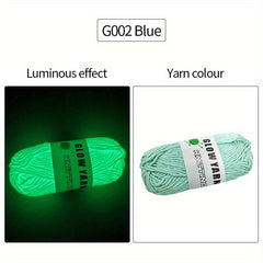 Glowing Wool Luminous Cotton Yarn for DIY Knitting
