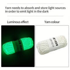 Glowing Wool Luminous Cotton Yarn for DIY Knitting