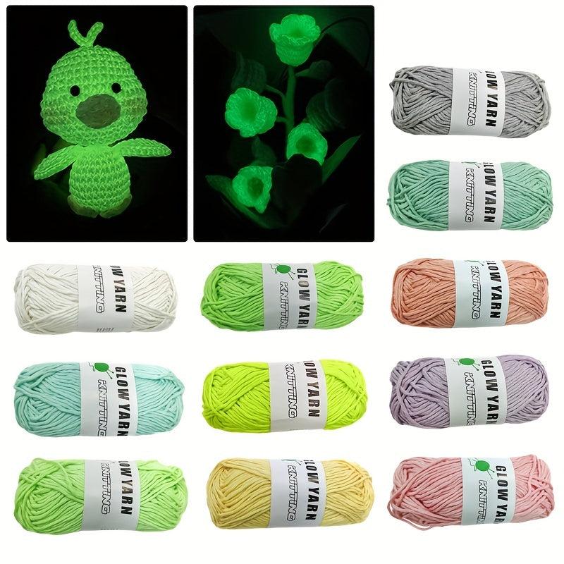 Glowing Wool Luminous Cotton Yarn for DIY Knitting