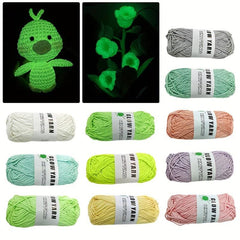 Glowing Wool Luminous Cotton Yarn for DIY Knitting