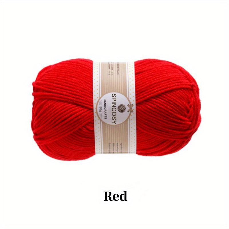 6pcs 4 Strand Wool Acrylic Fabric for DIY Arts Crafts Sewing Party Supplies