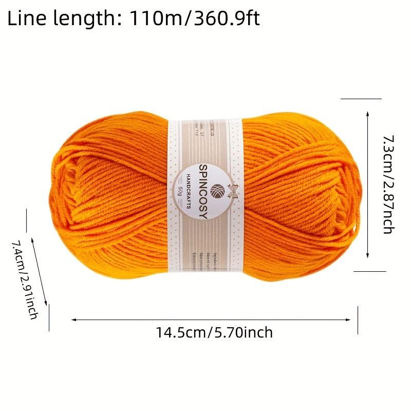 6pcs 4 Strand Wool Acrylic Fabric for DIY Arts Crafts Sewing Party Supplies