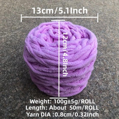 100g Ice Strip Yarn for DIY Crochet Projects