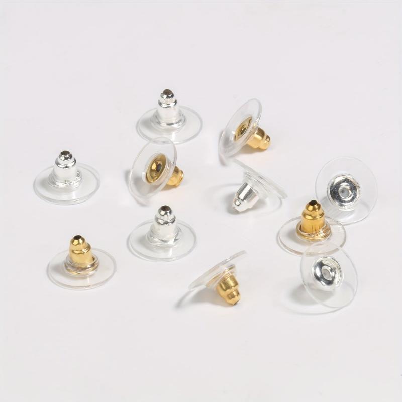 100pcs Earrings Back Stoppers Jewelry Set Mixed Shape Ear Clog Ear Stud Plug DIY