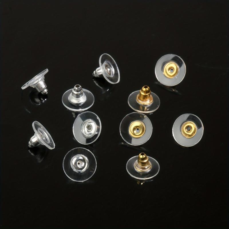 100pcs Earrings Back Stoppers Jewelry Set Mixed Shape Ear Clog Ear Stud Plug DIY
