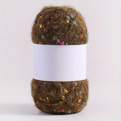 Colorful Dot Polar Fleece Hand-woven Yarn for DIY Knitting, Crocheting - 1pc