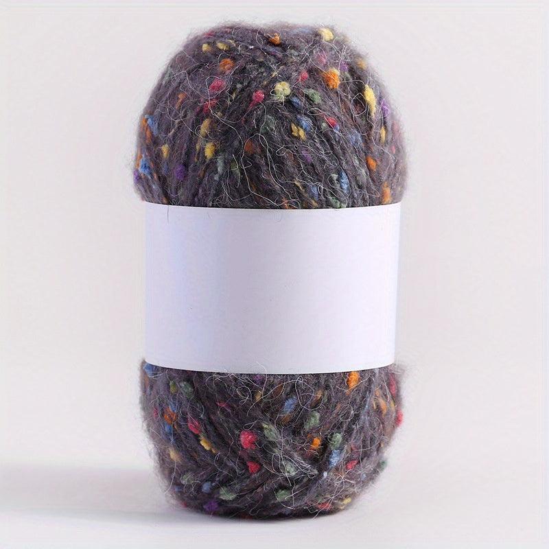 Colorful Dot Polar Fleece Hand-woven Yarn for DIY Knitting, Crocheting - 1pc