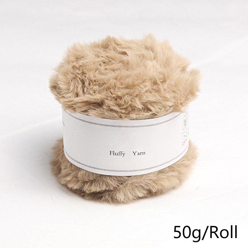Soft Faux Mink Fur Yarn for Crocheting and Knitting