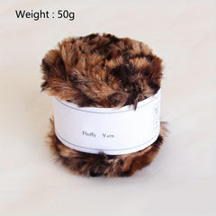 Soft Faux Mink Fur Yarn for Crocheting and Knitting