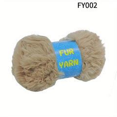 4pcs Mink Fleece Faux Mink Fur Yarn for DIY Knitting and Crocheting