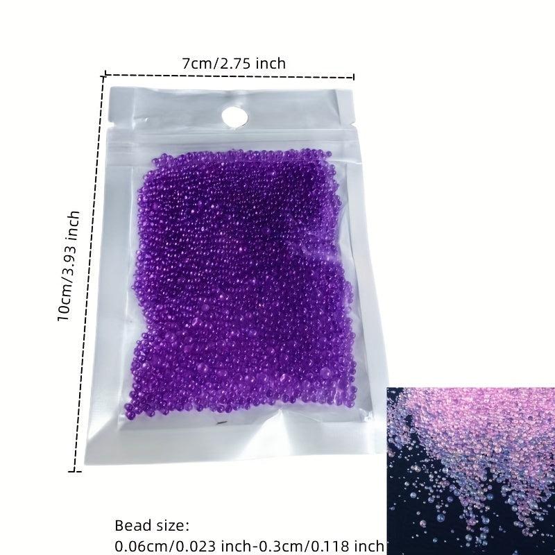 20g Mini Bubble Ball Bead Glass Sequins Resin Filling