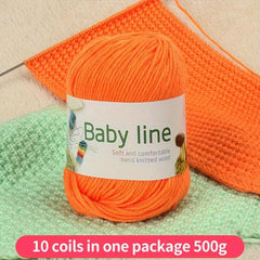 10pcs Soft Hand Knitted Baby Yarn for Sweater Scarf Hat