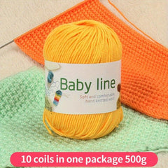 10pcs Soft Hand Knitted Baby Yarn for Sweater Scarf Hat