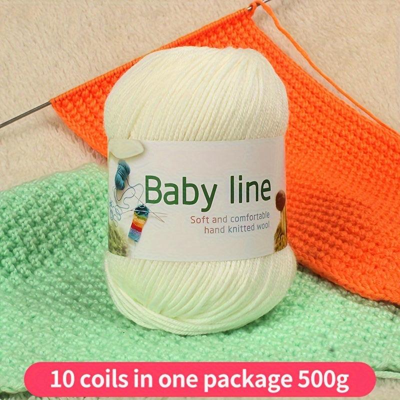 10pcs Soft Hand Knitted Baby Yarn for Sweater Scarf Hat