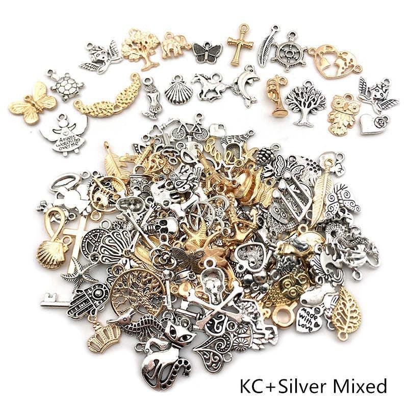 30 Sets Alloy Silver Pendant Earrings DIY Jewelry Accessories