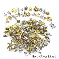 30 Sets Alloy Silver Pendant Earrings DIY Jewelry Accessories