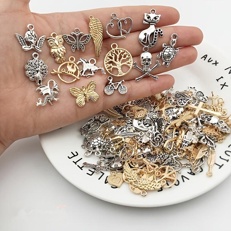 30 Sets Alloy Silver Pendant Earrings DIY Jewelry Accessories