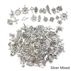 30 Sets Alloy Silver Pendant Earrings DIY Jewelry Accessories