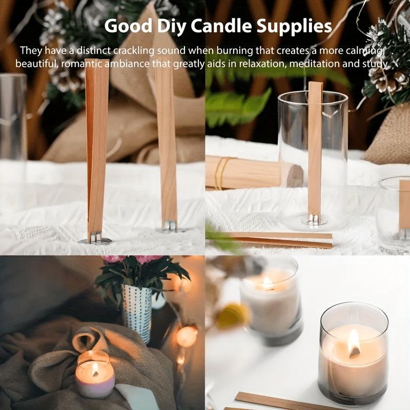 21pcs Wooden Candle Wicks 12.95 X 1.27 Cm DIY Candle Making Cores