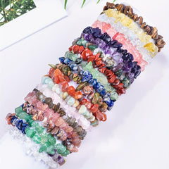 Gemstone Chakra Bracelet Crystal Healing Reiki Yoga Anxiety 1pc