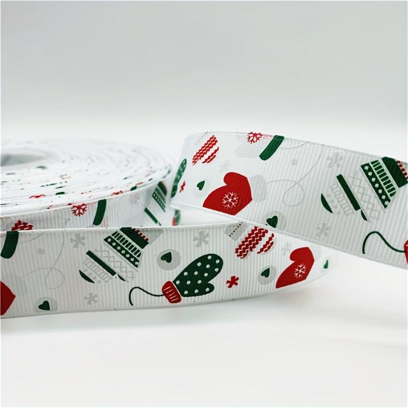 1pc 2yd 25mm Grosgrain Printed Christmas Ribbon DIY Decoration Sewing