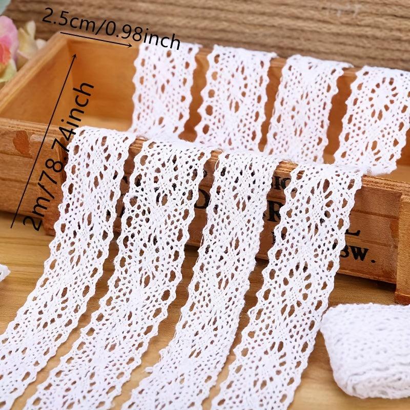 DIY Cotton Lace Webbing Wedding Party Bow Decoration 2m