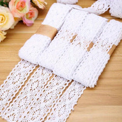 DIY Cotton Lace Webbing Wedding Party Bow Decoration 2m
