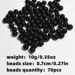 500pcs 4mm 20mm Round Solid Energy Beads Small Hole for Jewelry Making