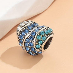 Heart Shaped Alloy Pendant with Multicolor Beads